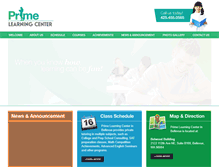 Tablet Screenshot of primelearningcenter.com